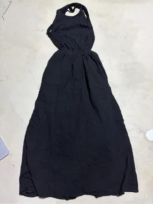 Vici NWT Black cross strap open back Dress medium thumbnail 1
