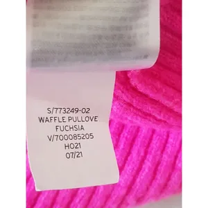 Gap Womens Sweater Size XS Ribbed Waffle Pullover Fuchsia Pink Long Sleeve thumbnail 8