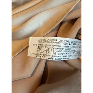Zara Champagne Satin Maxi Slip Dress Cross Back V-Neck Sleeveless Pink Beige XS thumbnail 16