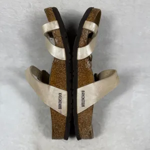 Birkenstock Mayari Pearl White Birko-Flor Toe Loop Sandals Womens 39 Regular thumbnail 9