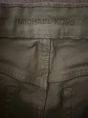 Michael Kors Olive Green Cropped Cargo Pants thumbnail 2