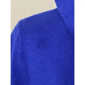 Tyler Böe Blue Funnel Neck Sweater‎ Dress Small Cotton Cashmere Knit Pockets thumbnail 6