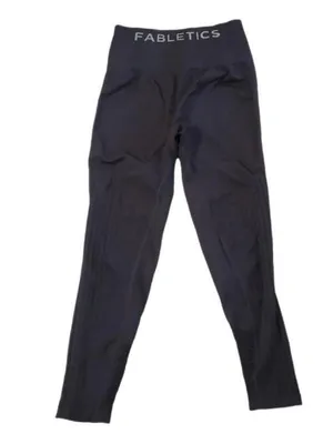 NWOT Fabletics Black Sync High Waist Seamless 7/8 Leggings Stretch Pants thumbnail 3
