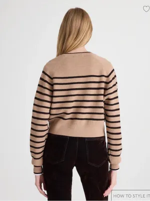 Madewell Raglan-Sleeve Cropped Cardigan in Merino Wool thumbnail 5