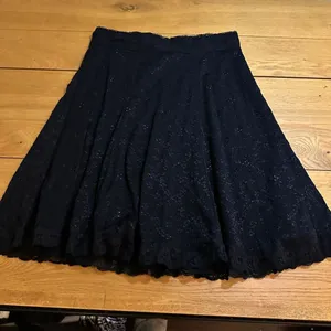 Cabi vintage black lace eyelet skirt flared large style 315 thumbnail 8