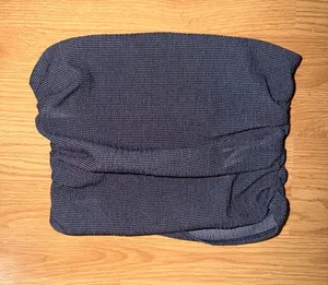 Zara Ribbed Navy Blue Tube Top thumbnail 1