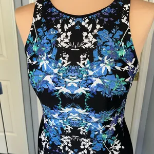 Vintage Cache Floral‎ Bead Embellished Sheath Dress Back Zip thumbnail 2