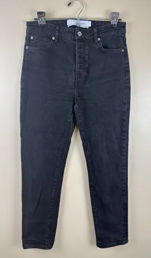 IRO Paris Experience Jeans Black Vintage Women’s 30 High Rise Slim Leg Denim thumbnail 1