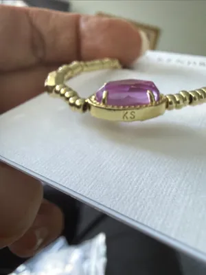 Kendra Scott Grayson Gold Stretch Bracelet thumbnail 4