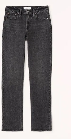 A & F Mid Rise 90s Straight Jean - 31 SHORT thumbnail 1