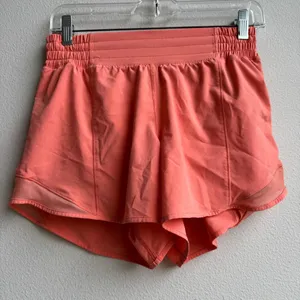 Lululemon Hotty Hot 4” Lined Swift Size 6 Small Orange Creamsicle Sunset thumbnail 1