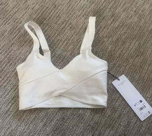 ALO Yoga Ivory Airlift Horizon Bra thumbnail 1