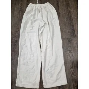 Isara Shop Elastic Waist Cream/Ivory XL Women's Cotton Thailand Pants thumbnail 5