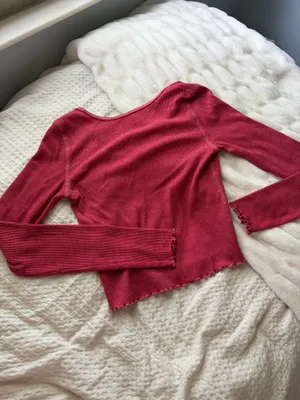 American Eagle Red Long Sleeve Top thumbnail 2