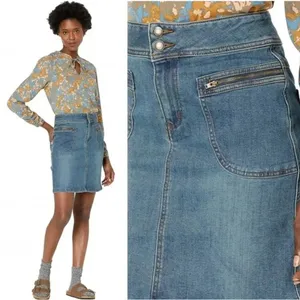 NWT Prana Broadway Denim Skirt in True Blue‎ thumbnail 2