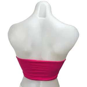 Free People Intimately Pink Strapless Sleeveless Bandeau Tube Crop Top Size S thumbnail 2
