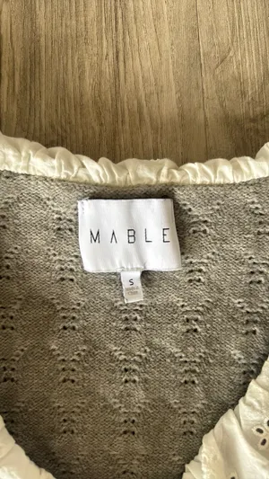 Gray Short Sleeve Sweater thumbnail 3