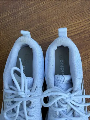 Adidas Cloudfoam Running Shoes Women 7.5 White Athletic Sneakers Comfort thumbnail 4
