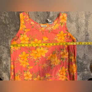 White Stag Pink and Yellow Floral Mini Dress with pockets thumbnail 5