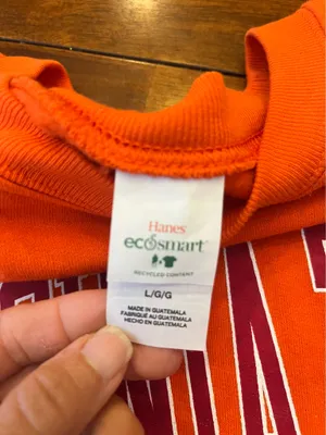 Va Tech Crewneck Sweatshirt Orange Size L thumbnail 3
