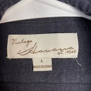 Vintage‎ Havana Sweater Jacket Dark Navy Blue Striped Sleeves Draped Tie Soft thumbnail 3
