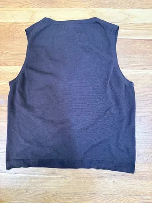 Y2K Beaded Embellished Silk Blend Sleeveless Sweater Tank Top Shell Medium thumbnail 3