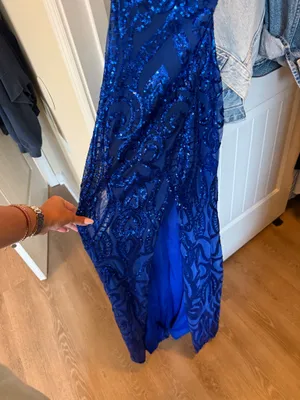 Sparkly Windsor Formal Dress Blue thumbnail 3