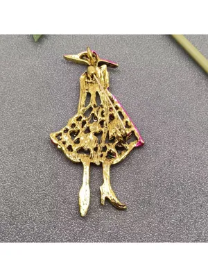 Fashion Temperament Girl Brooch thumbnail 2