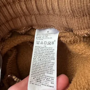 Banana Republic Women’s Cinnamon Brown Fleece Mockneck 2 pc Sweatsuit Size Med thumbnail 8