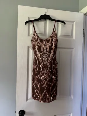 Brown Windsor Homecoming Dress Sequin thumbnail 2