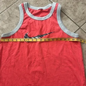 Nike Peach and Gray Athletic Tank Size‎ L thumbnail 3