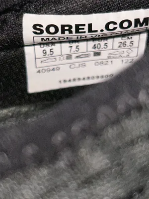 Sorel Kinetic Women’s 9.5 Black White Lace-Up Sneakers Athletic Shoes thumbnail 3