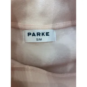 Parke Peony And Crimson Varsity Mockneck Sweatshirt Valentines Heart New S/M thumbnail 7