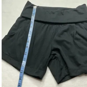 Nike Dri-FIT Womens Black High Waisted Foldover‎ Yoga Training Shorts Small thumbnail 9