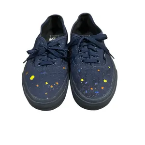 VANS Era Gold Mono Blue Canvas Sneakers Unisex Lace Up Men 7 Women 8.5 thumbnail 3
