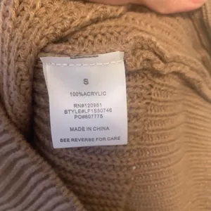 Brown Taupe Ribbed Knit Funnel Neck Sweater Dress thumbnail 5