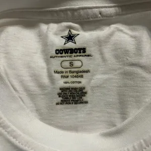 COWBOYS white long sleeve shirt tee top women’s Small thumbnail 6