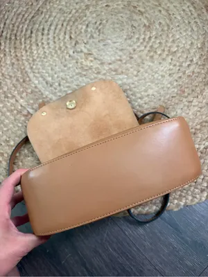 Vera Pelle Golden Yellow Leather Crossbody Purse “Alice” thumbnail 9
