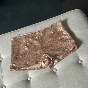 Charlotte Russe Y2K Burnt Orange Sequenced Mini Shorts‎ Size Large thumbnail 5