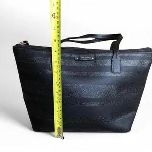 Kate Spade Black Shimmering Handbag/ Satchel thumbnail 13