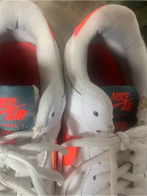 Nike Air Force 1 Shadow sneakers in the White Solar Red Color Ladies Sz 8.5 thumbnail 7