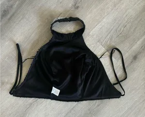 Miss Avenue Black sequin black less halter top size S thumbnail 3