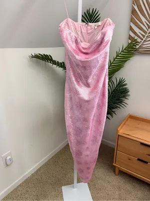 LoveShackFancy Stasia Sequin Dress in Pink, Size US 0 thumbnail 4