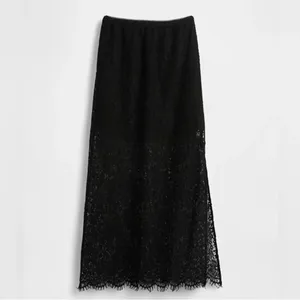 Gap Black Lace Midi Midi Skirt(Size XXS) thumbnail 5