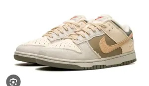 Nike Dunk Low Light Bone Dark Stucco Sneakers Size 7.5 thumbnail 1