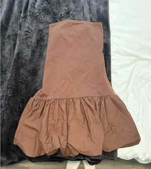 Strapless bubble dress Brown thumbnail 1