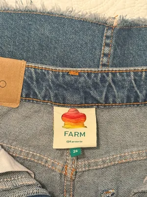 Farm Rio Denim Midi Skirt thumbnail 4