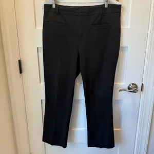 Anthropologie Maeve Black The Essential Slim Kick Flare Pants Size 16 thumbnail 3