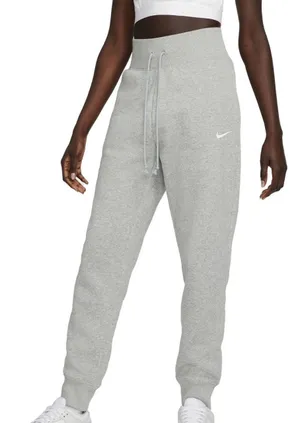 Nike Sportswear Phoenix Fleece High-Waist Joggers Womens Small Gray Sweatpants thumbnail 1