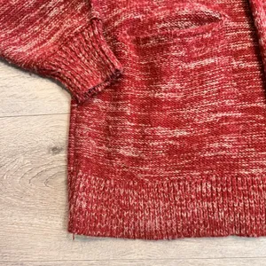 Urban Outfitters‎ Sweater Medium Red Open Front Cardigan Heather Thick Knit thumbnail 4